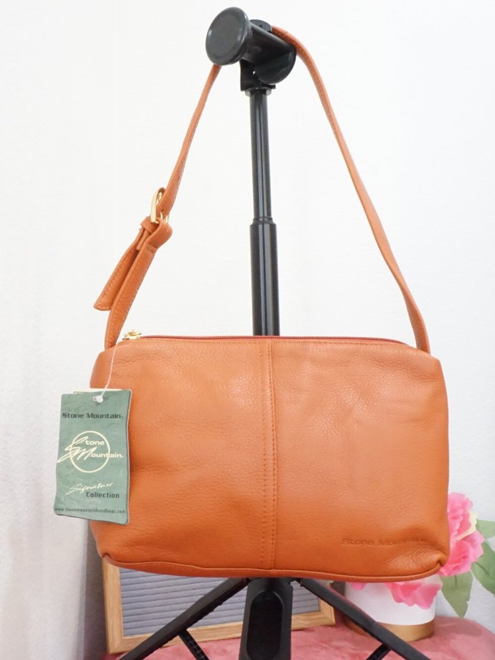 🔹️FINAL SALE🔹️ Stone mountain Genuine Leather Handbag